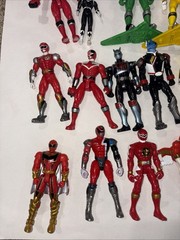 Huge Enormous Lot Bandai Power Rangers Action Figures 1990’s 2000’s Movie Loose
