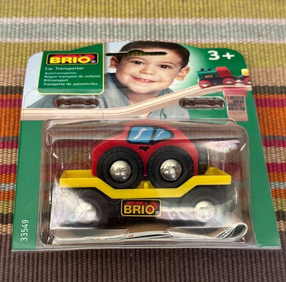 33549 BRIO World Wooden Train Car Transporter! NIB! Thomas!