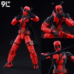 Deadpool Wolverine Dummy13 3D Printed Action Figure Toy