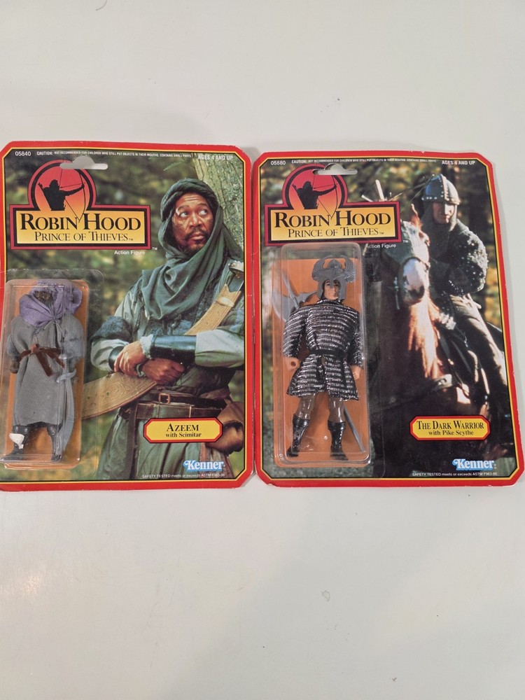 2 Kenner Robin Hood Figures Azeem, The Dark Warrior NEW SEALED