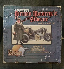 The Ultimate Soldier Toys German 1/6 Scale Motorcycle with Sidecar Sealed NIB