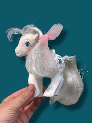 Vintage My Little Pony Princess Tiffany Pegasus G1 MLP White Jeweled 1987
