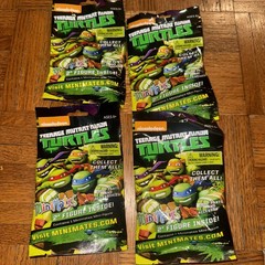 4X Teenage Mutant Ninja Turtles 2″ Minimates Blind Package Pack Figure Lot New