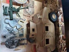 BBI Army Humvee M1114 ARMORED HUMVEE 1/18 Vehicle Apply To 3.75″ Joytoy Soldier