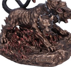 Nemesis Now Cerberus the Three Headed Hound of Hades Figurine, Resin, Bronze, De