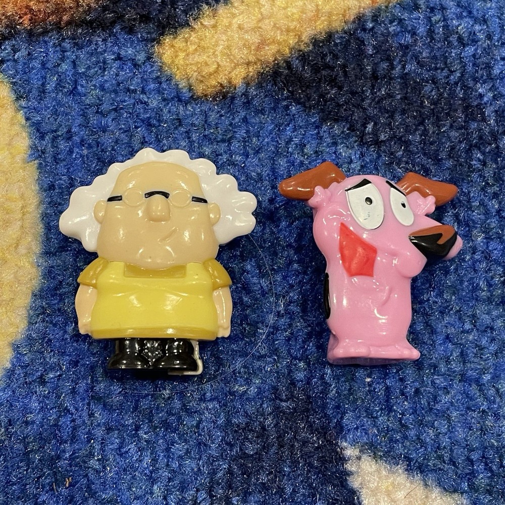 COURAGE The Cowardly Dog & MURIEL Figure Little Bites Cartoon Network 2026 1.5”