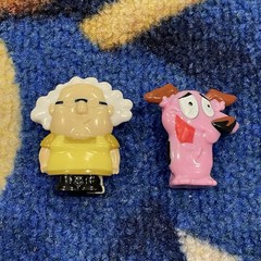 COURAGE The Cowardly Dog & MURIEL Figure Little Bites Cartoon Network 2026 1.5”