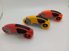 Retro Lightcycle mini lot x3 for Vintage Tron action figures and light cycle