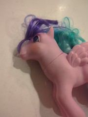 G1 MY LITTLE PONY MLP WHIZZER TWINKLE EYE PEGASUS 1985 PINK & BLUE