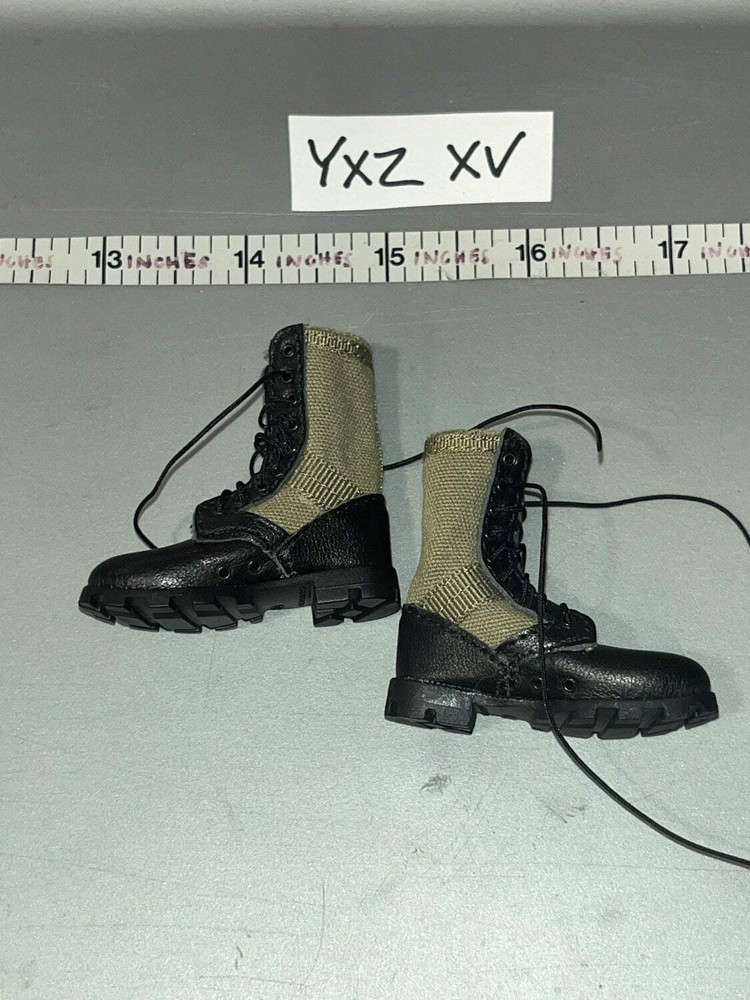 1/6 Scale Vietnam Combat Boots Pair – MACV SOG Recon Team Lead UD9058 Ujindou Yx