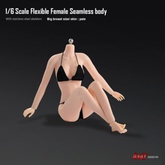US 1:6 Pale Skin Large Bust Breast 12″ Female Seamless Flexible Figure Body Toys