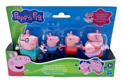 Hasbro Peppa Pig Peppa’s Family of Five Set Figures Hold Hands Ages 3+New In Box