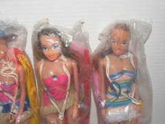 Vintage KO Clone Blow Mold Parachute Toy Action Figure Fashion Doll Lot 11″ NIP