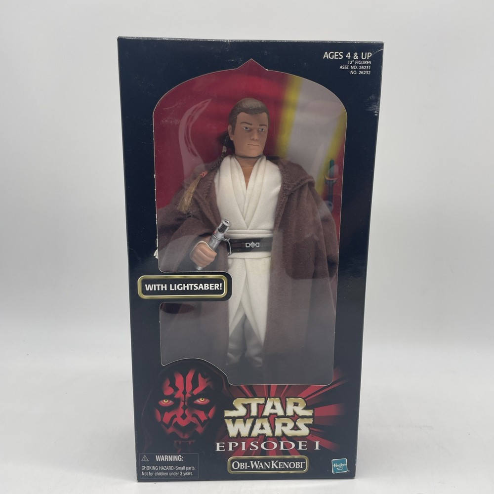 Star Wars Episode 1, Obi-Wan Kenobi Action Collection 1999 Hasbro Vintage NEW