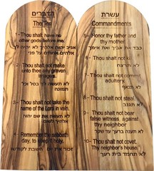 Ten (10) Commandments Tablets or Decalogue Given to Moses on Mount Horeb 6 In
