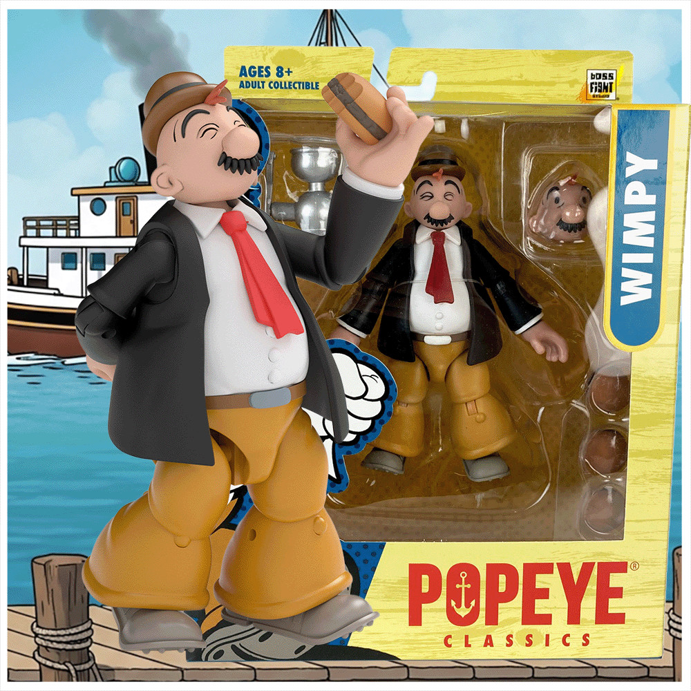 J. Wellington Wimpy – Popeye Classics Action Figure: Boss Fight Studio Llc