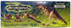 Transformers Animorphs Giant Tri-Rex 1999 Action Figure NEW Jake~Marco~Cassie T