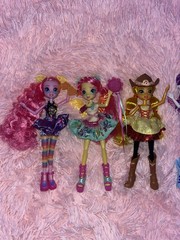 HTF My Little Pony Rockin Hairstyle Dolls LOT! Rainbow Dash Fluttershy Twilight