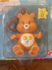 Care Bears Friend Bear Figure NIB Play Along 2002 Clip On 3.5″ Bag Clip