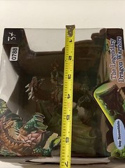 The Legendary Dragon Warriors Red Green Winged Toy 4” Figurine New In Box Age 3+