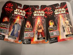 3PC Lot Hasbro Star Wars Episode 1 CommTech Collection 2&3 Action Figures SEALED