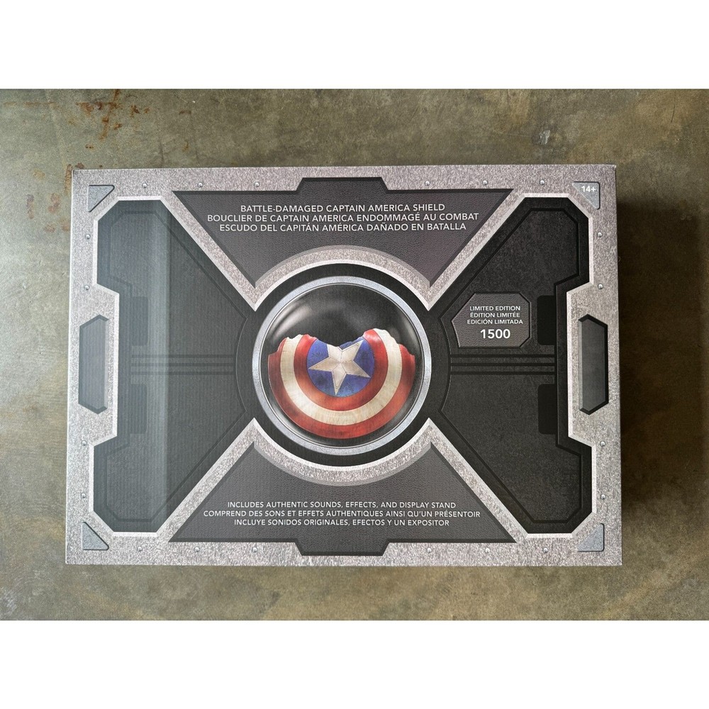 New Disney Parks Captain America Battle Damaged Shield Limited D23 Marvel 1/1500