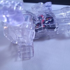 Super7 Cyborg Mighty Morphin Power Rangers Megazord Clear Figure – No Box