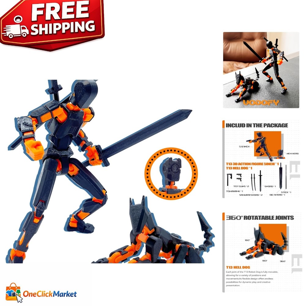 Dynamic Poseable T13 Action Figure – Perfect for Imagination and Collection