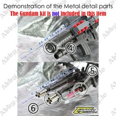 for PG 1/60 Unicorn FA Full Armor Unit Model CJ Metal Detail up Add-on Parts Set