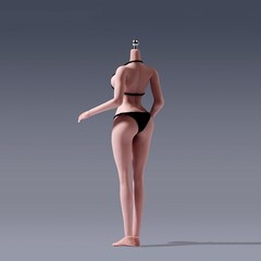 ANT 1:12 Seamless Female Body Large Bust Plump Hip for 6inch Action Figure Model
