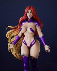 Starfire 3d figure /statue 25 cm Handpainted Collectible