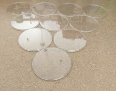 I0 NECA clear plastic figure Display Stands for 6-8″ action figures 3.5″ round