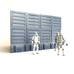 4xMimban Trench Panels/ Walls for 6 IN FIGURE DIORAMA