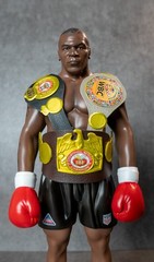Mike Tyson 1/6 Scale Figure Boxing Champion Statue WBC IBF Belts Custom Handmade