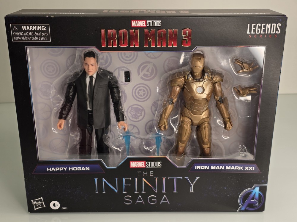 Hasbro Marvel Legends Infinity Saga Series Iron Man 3 Happy Hogan Iron Man Set