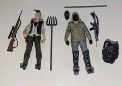MCFARLANE TOYS THE WALKING DEAD LOT OF 2 ANDREA & MORGAN LOOSE FIGURES COMPLETE