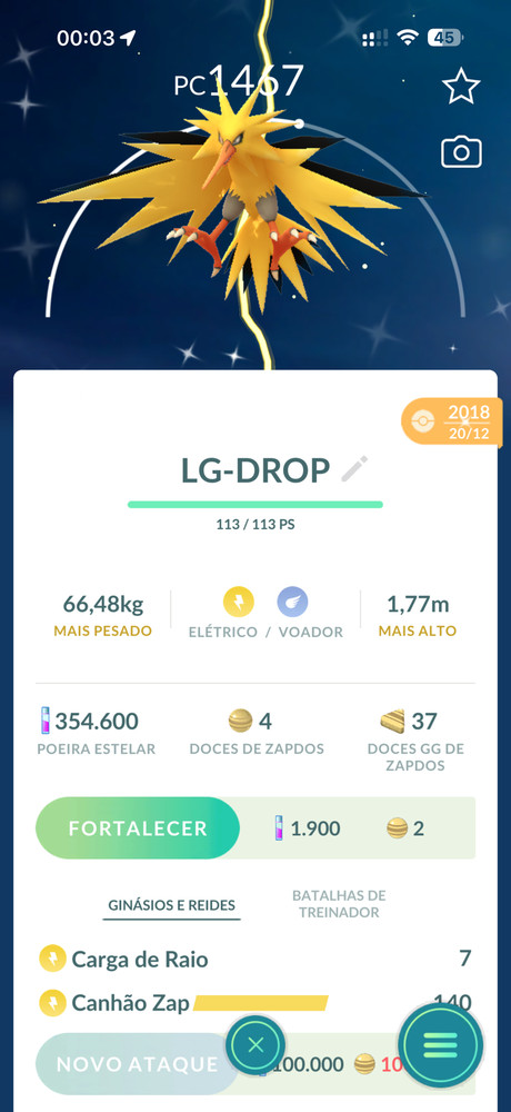 Shiny Zapdos Lucky Trade Guaranteed Legendary Pokemon 2018
