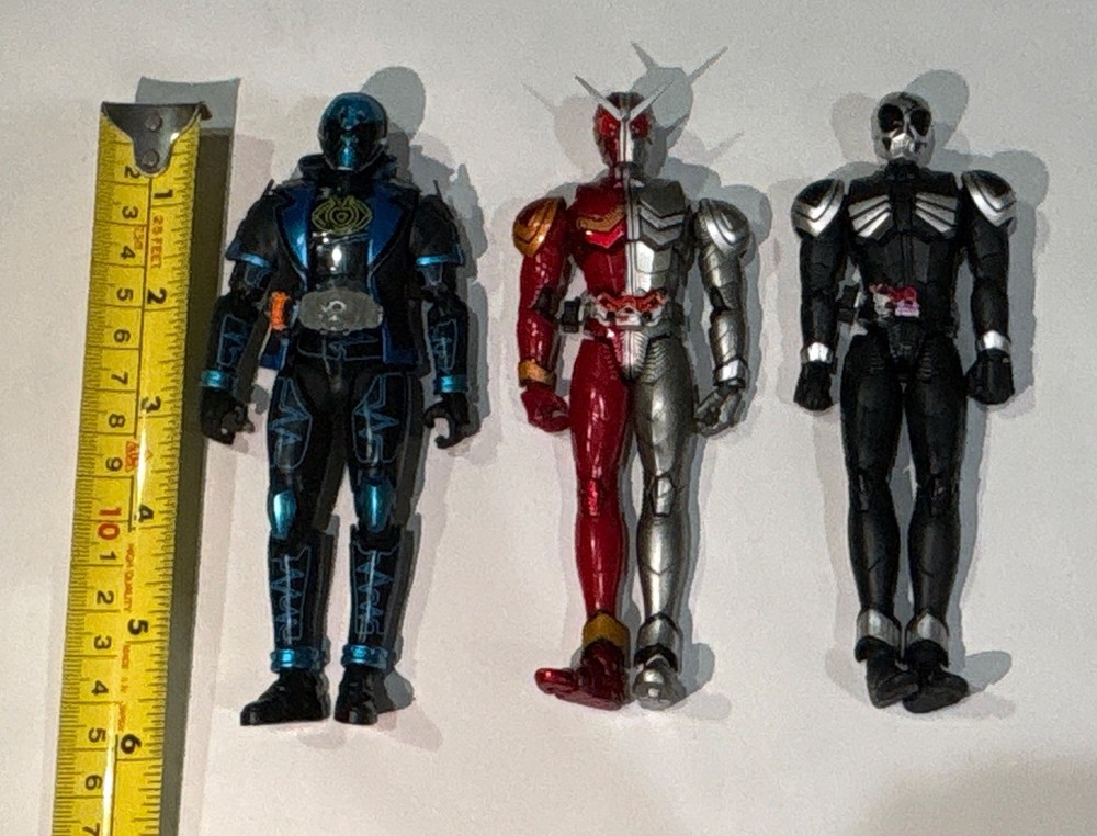 Lot of 3 Assorted Multicolor Action Figures Set – 6 in Tall – Missing Pieces