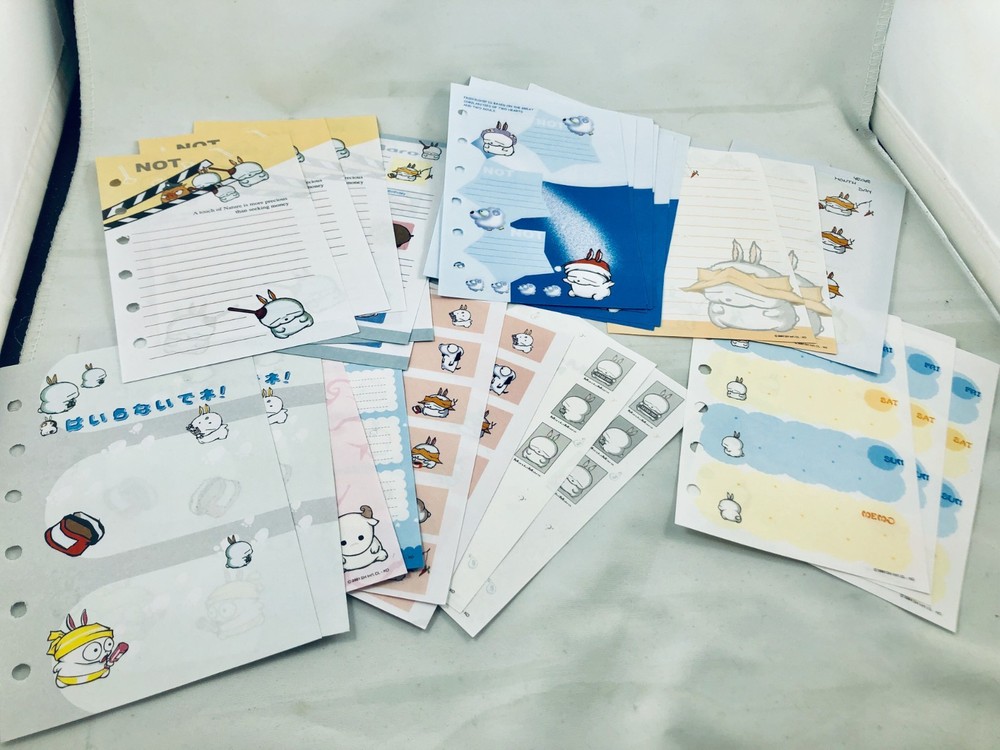Mashi Maro Memo Diary refill. 30 sheets. 6 ring binder. Made in Korea. 2001