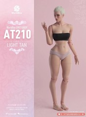 Worldbox AT210 1/6 Female Body Joint Movable Bee Waist Light Tan 12″ Figure