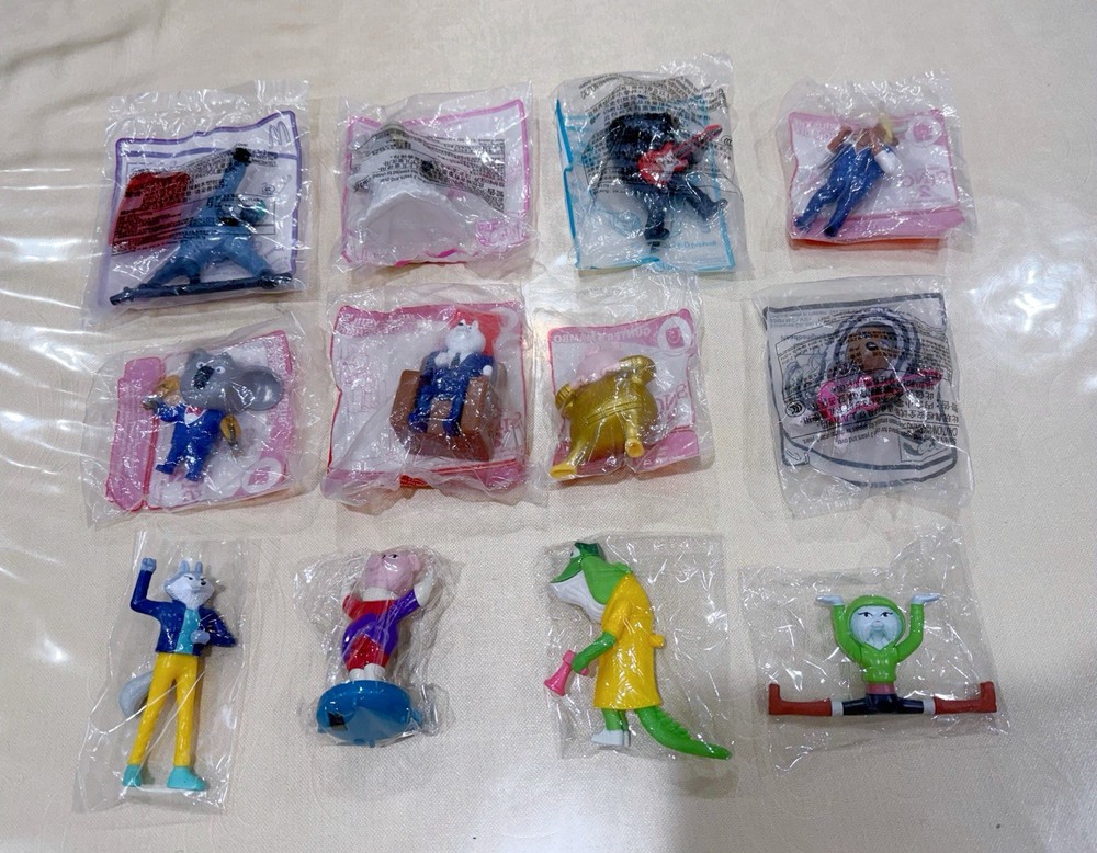McDonalds 2021 Happy Meal Toys Sing 2 Full Set Of 12 – 8 BNIP & 4 Loose Items