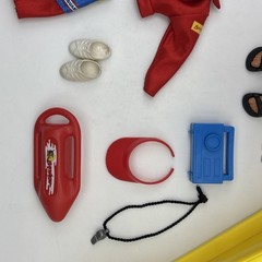 1968 Barbie Baywatch Lifeguard Ken Doll 12 “David Hasselhoff W/ Dolphin & Jetski