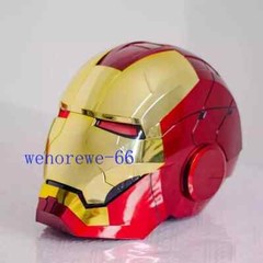 US!! 1:1 Iron Man MK5 Helmet Wearable Voice-control Mask Cosplay Golden AUTOKING