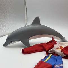 1968 Barbie Baywatch Lifeguard Ken Doll 12 “David Hasselhoff W/ Dolphin & Jetski