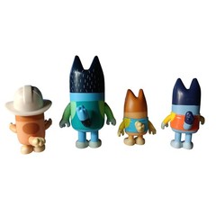 Bluey Figures Play Set Bandit Bingo Bluey Family Toy Lot