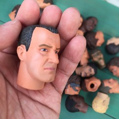 Random 1pcs 12″ Action Figure Head Sculpt 1/6 Scale Male Soldier Head Sculpture
