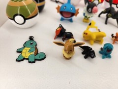 Large Pokemon Figure Lot. 7 Pokeballs, 11 Micros, 6 Minis, 1 Keychain