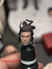 1:6 1:12 1:18 Samurai swordsman Miyamoto Musashi Head Sculpt Fit Male Figure
