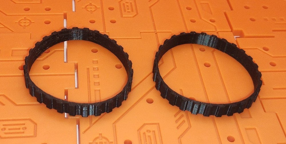 Custom Microtron Microtron Nemesis Tread Set FDM Black Repro Microman CARP New