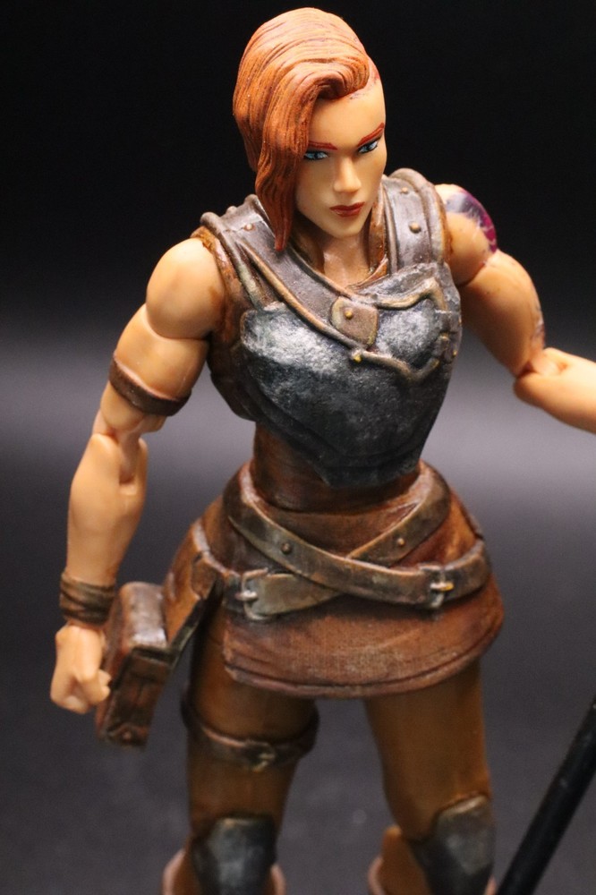 Custom MOTU-Inspired Teela-like Homage Fan Art 6″ Tattooed Warrior